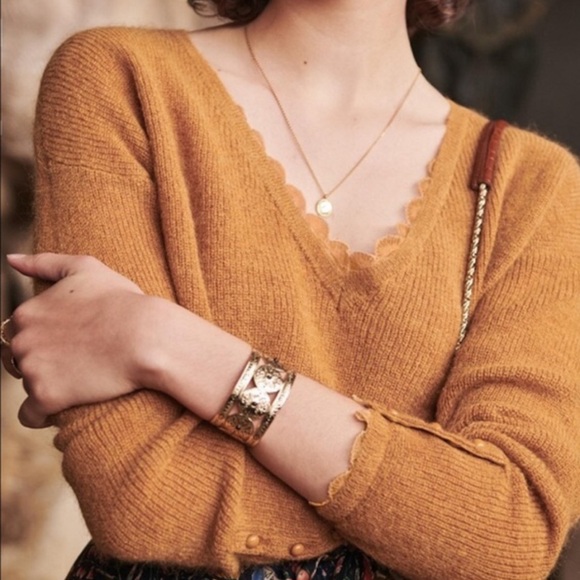 Sezane Sweaters - Sezane Nicky Jumper Lace Sweater Top XS